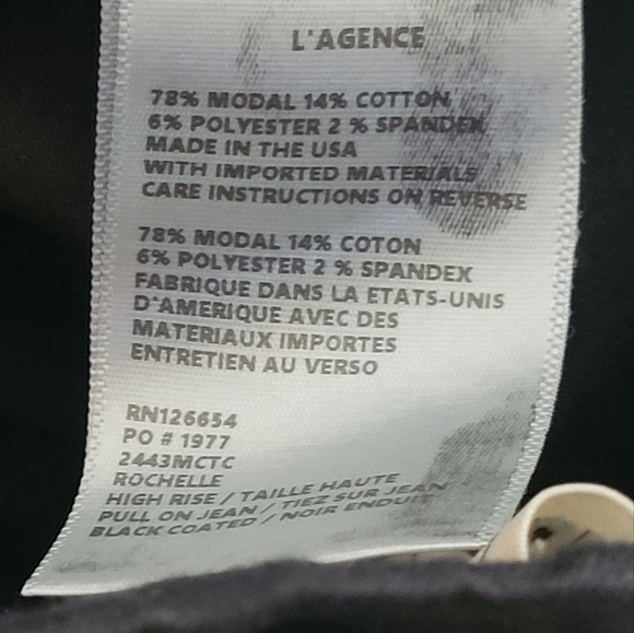 L'Agence Rochelle High Rise Pull On Pants Size XS Tall - Picture 4 of 9